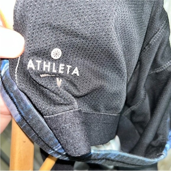 Athleta Blue Plaid Optimism Tank with Built in Bra - Picture 9 of 9